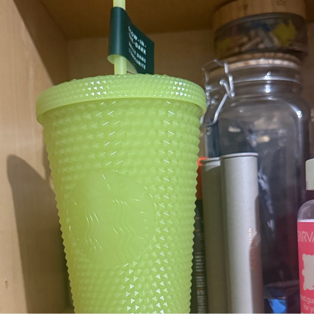 Starbucks Neon Green Textured Tumbler